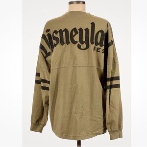 Disney Parks Spirit Jersey Disneyland Resorts Tan Sage Brown W Black Unisex XL